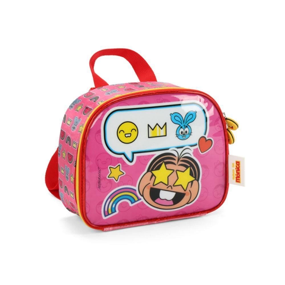 Lancheira Térmica Turma Da Mônica Emojis Rosa Luxcel