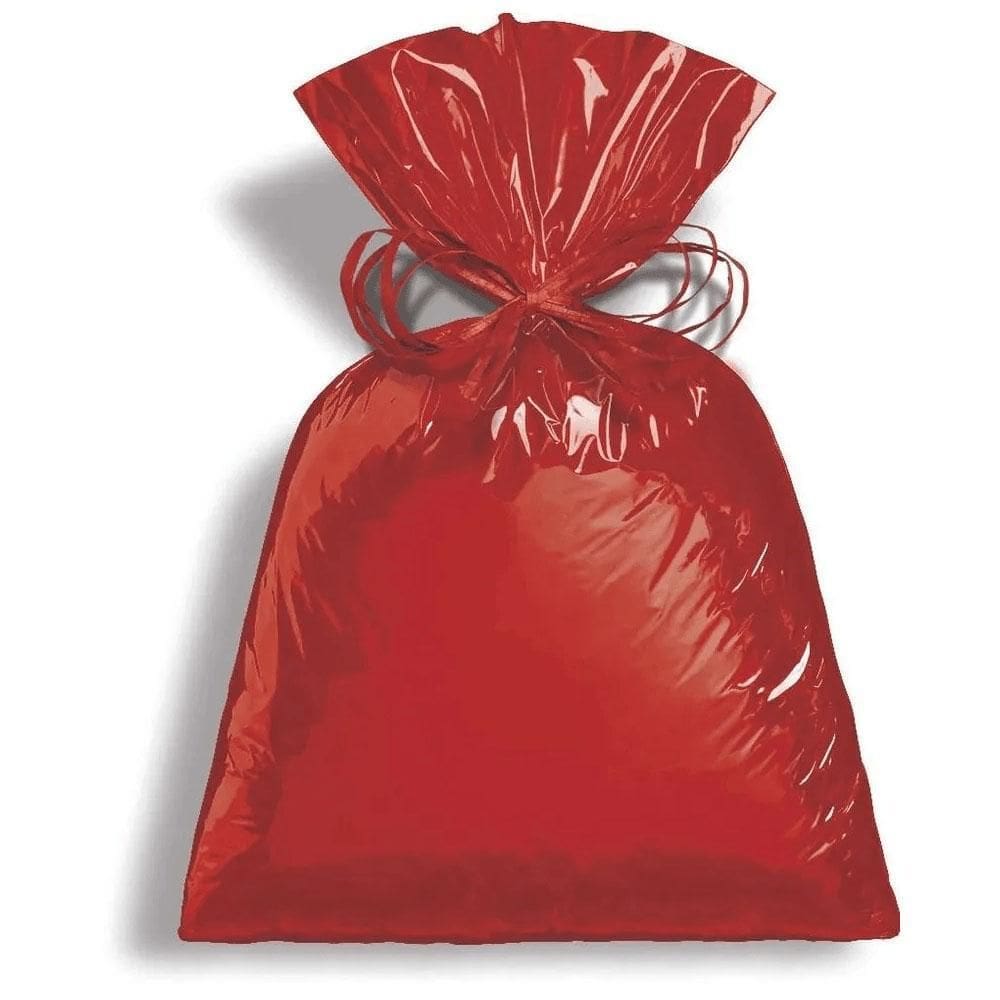 Saco Presente Metalizado 10X15Cm 50Und Vermelho Cromus