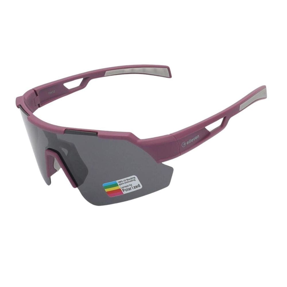 Oculos Ciclismo Bike Lente Polarizada Roxo E Cinza Elleven