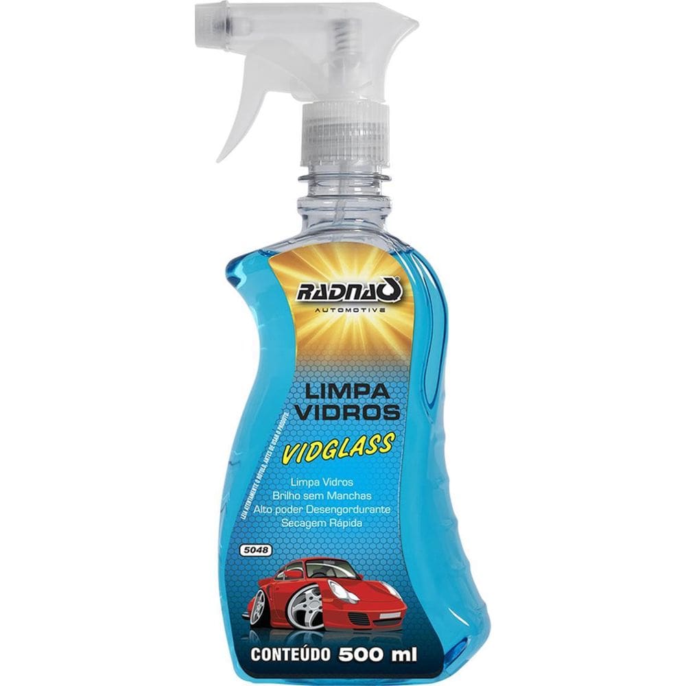 Limpa Vidros Vidglass 500Ml Com Gatilho - Radnaq