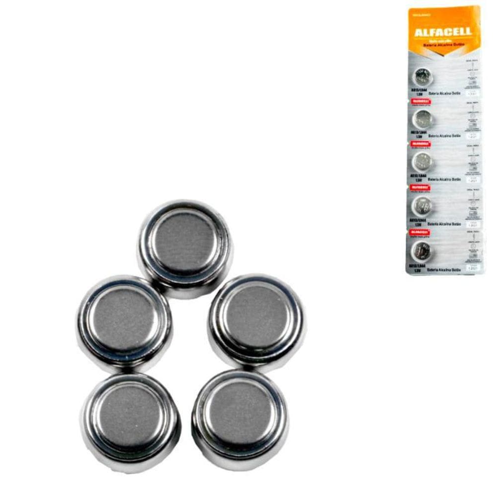 Bateria Alcalina Botão 1,5V Ag13 / Lr44 C5 Alfacel 1 Unidade