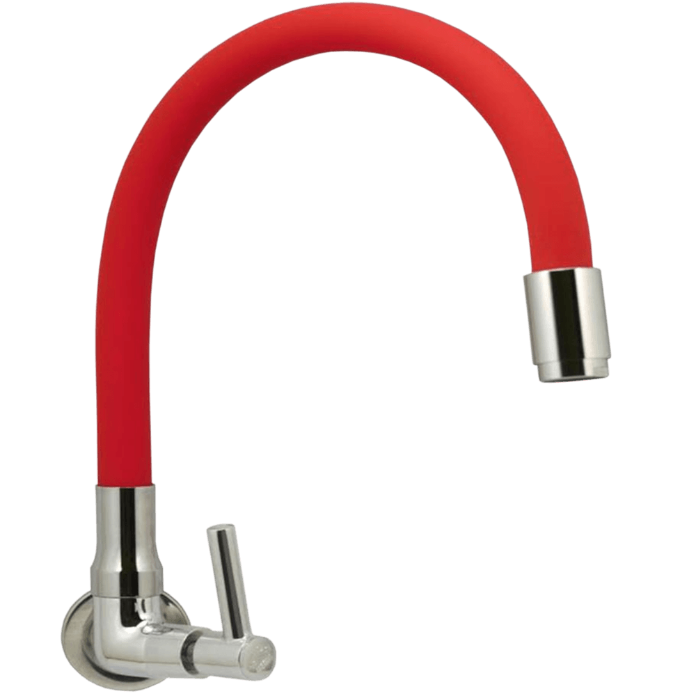 Torneira para Pia de Parede Bica Móvel Tubo 6164 C/98 Vermelha - 770808 - STOC