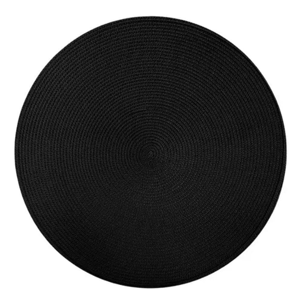 Jogo Americano Redondo 1 Unidade 38Cm Preto