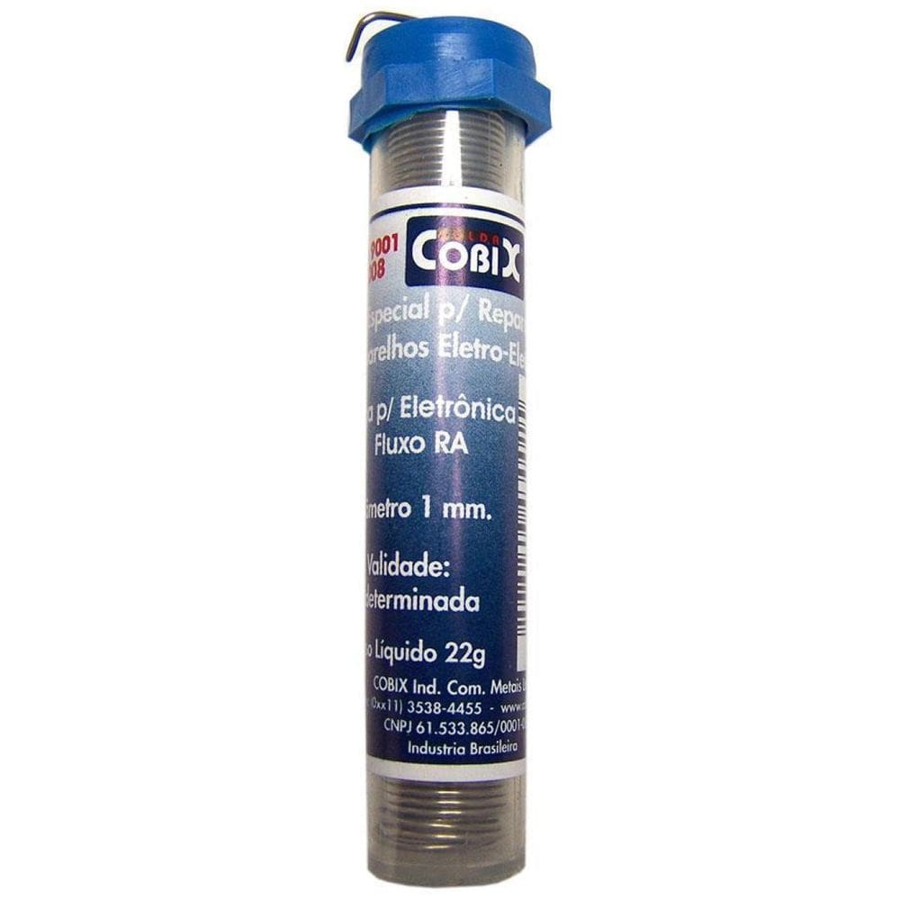 Solda Tubinho Cobix Azul 22 Gramas