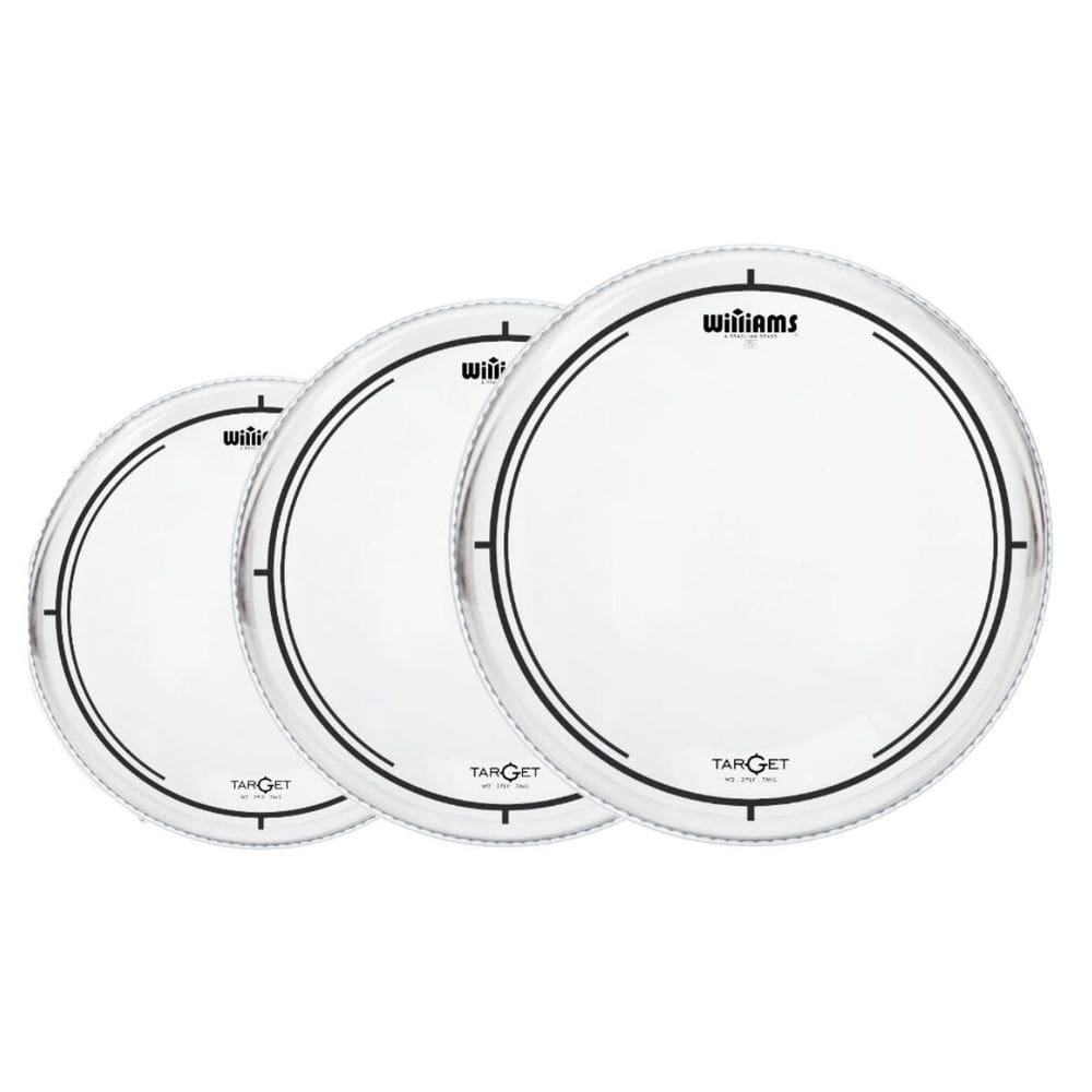 Kit Pele W2 Tons Surdo Bumbo Hidráulica 12 14 16 Williams