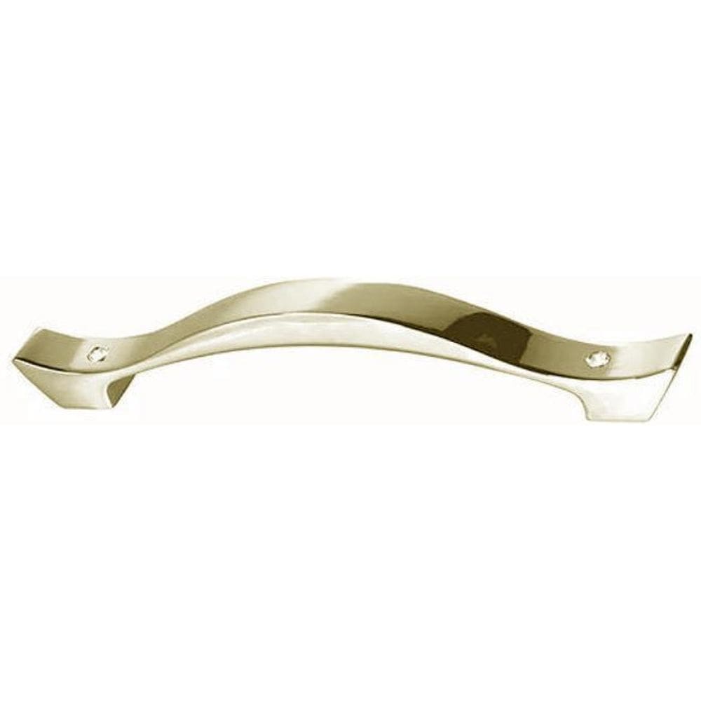 Puxador Mantova 384Mm 2 Swarovski Ss20 Dourado Brilhante