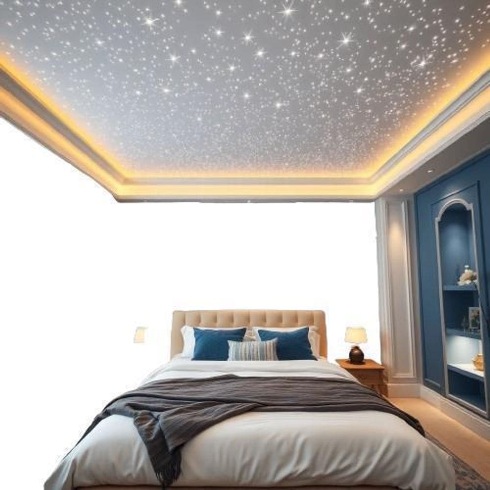 Kit Led Fibra Ótica 100 Pontos Rgb Decoração Luz Ambiente