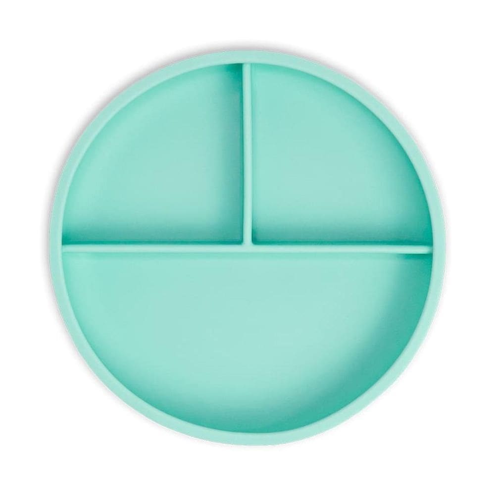 Prato De Silicone Com Ventosa E Divisória Freso Baby - Verde