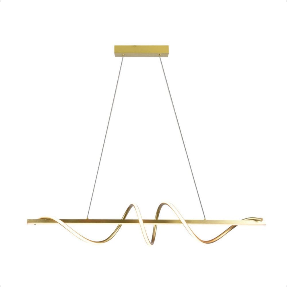 Pendente Led Moderno Taschibra Union 38W 3000K Quente Ouro