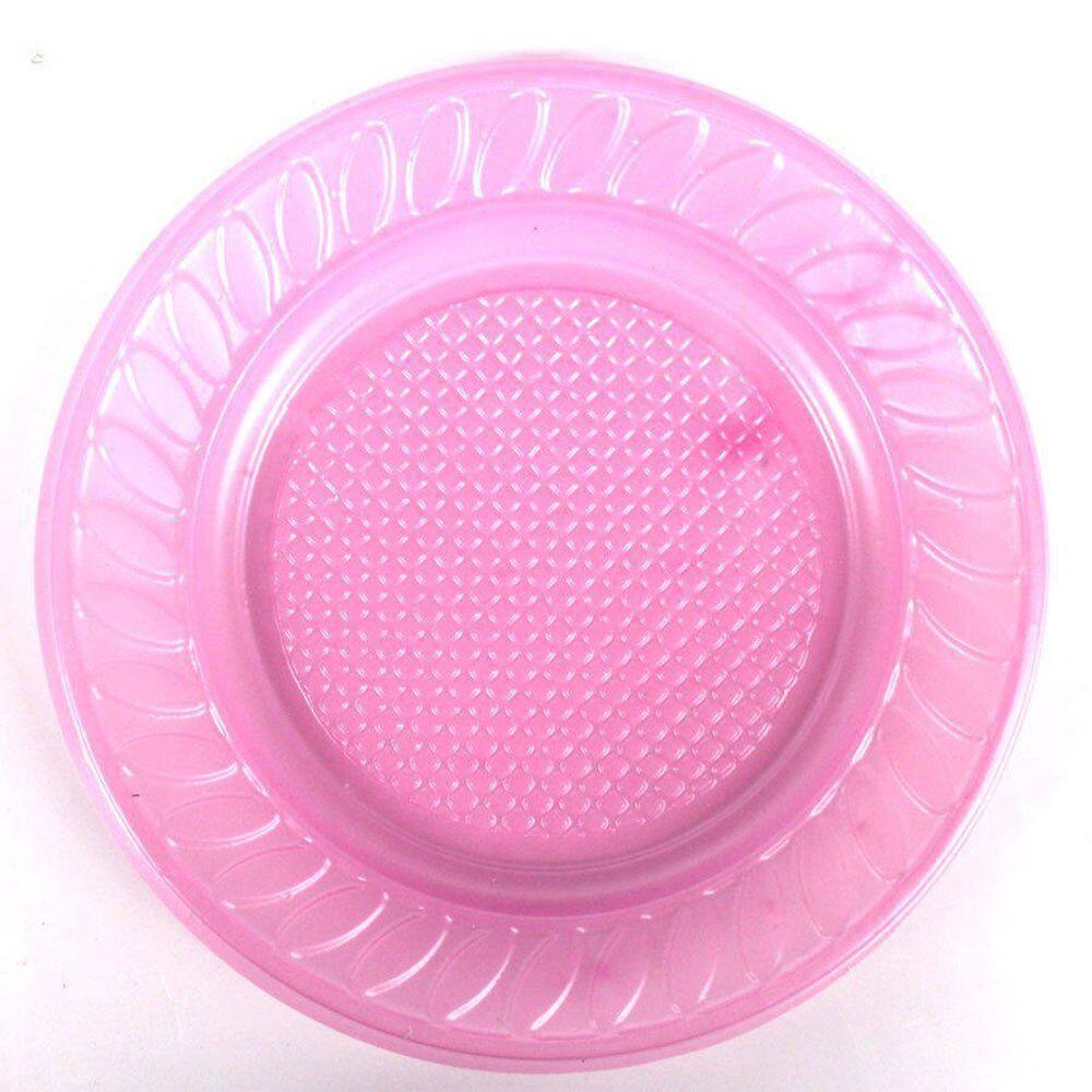 Prato Descartável 15Cm 10Un Pink