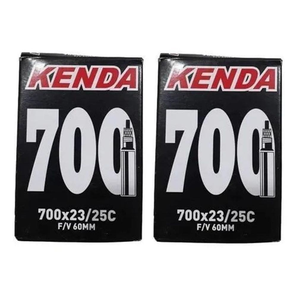 2X Par Câmara De Ar Speed Kenda 700X23/25 Bico Longo 60Mm