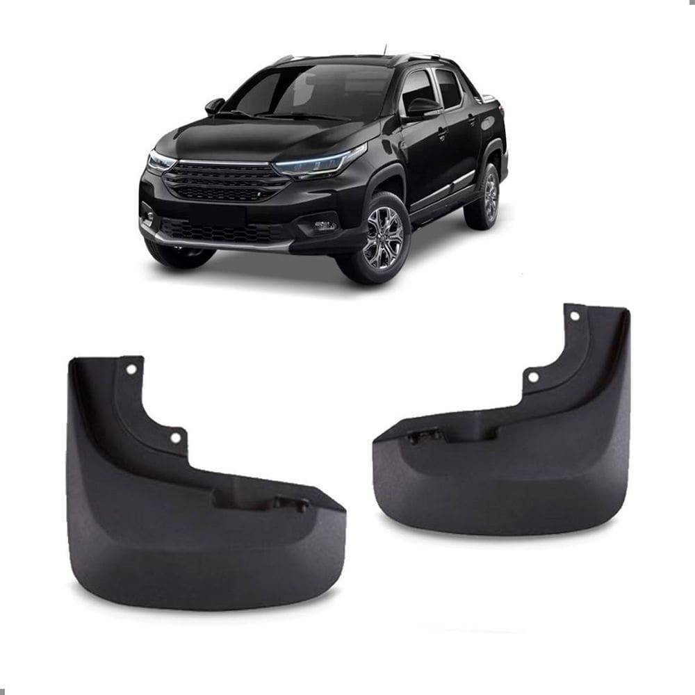 Kit 02 Peças Parabarro Strada 2021 A 2024 Traseiro Fixação