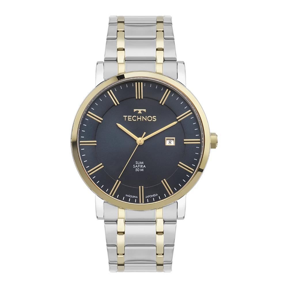Relógio Technos Masculino Ref: Gm10Yx/1A Slim Bicolor