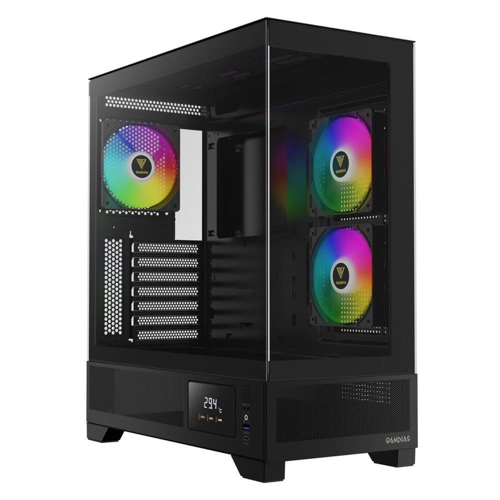 Gabinete Gamdias Atlas M1 3 Fans S/Fonte Argb Midtower