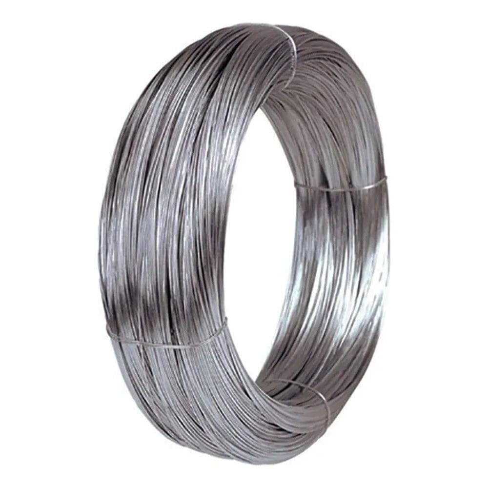 2X Rolo Arame Bwg 14 Galvanizado Liso 50 Metros Aço 2,11Mm