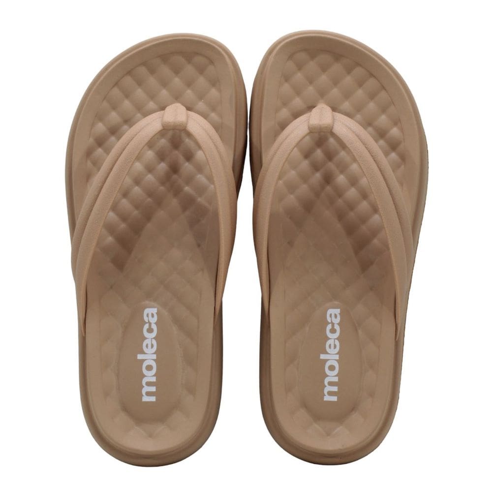 Tamanco Feminino Moleca 5554.100 Tira Pronta Nude