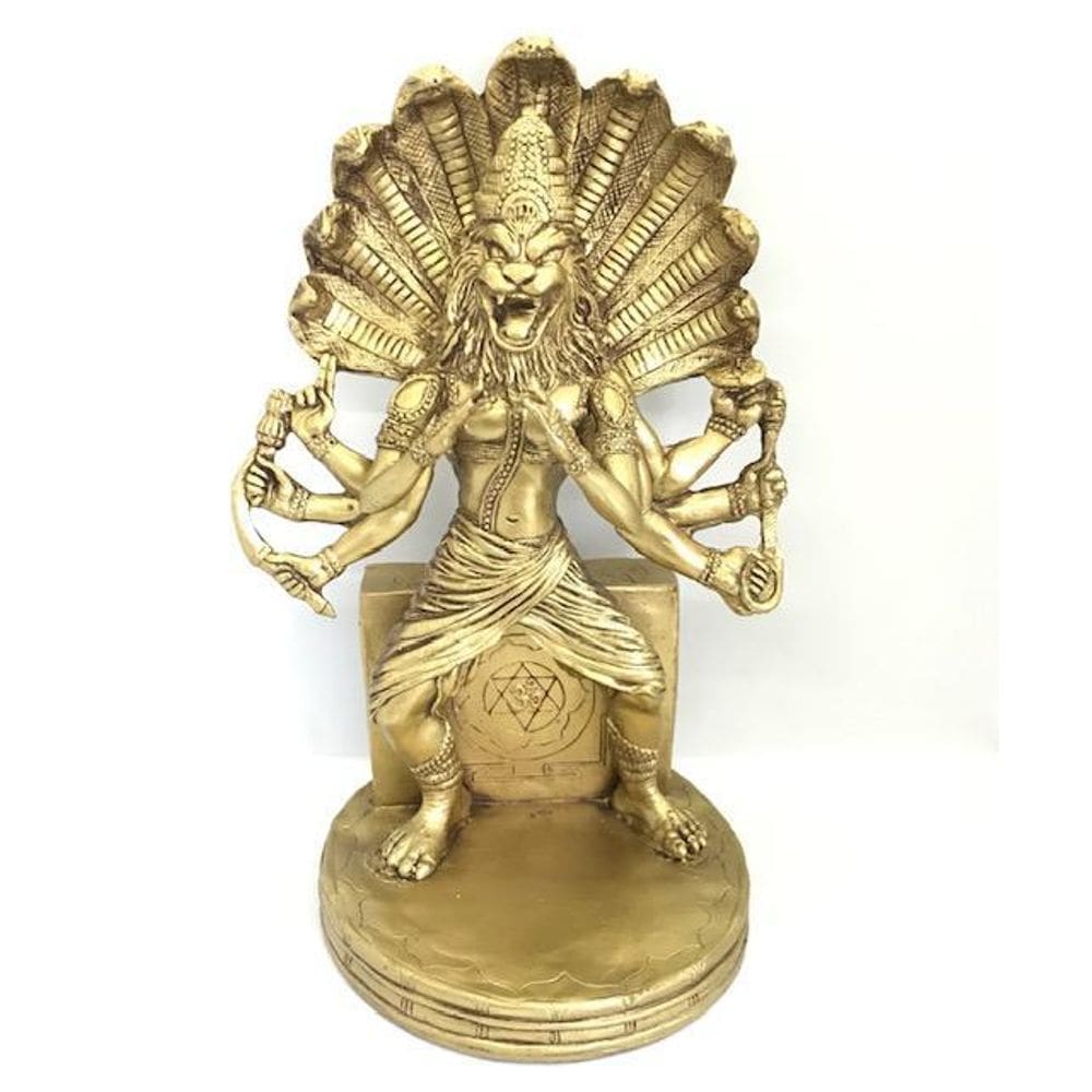 Narashinm Dourado 30 Cm Em Resina