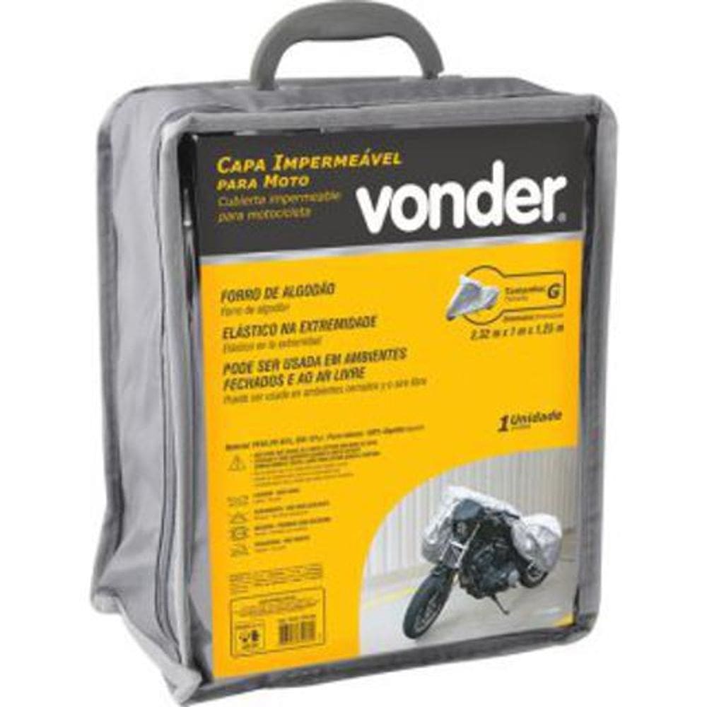 Capa Impermeavel P/Motos Tamanho M Vonder