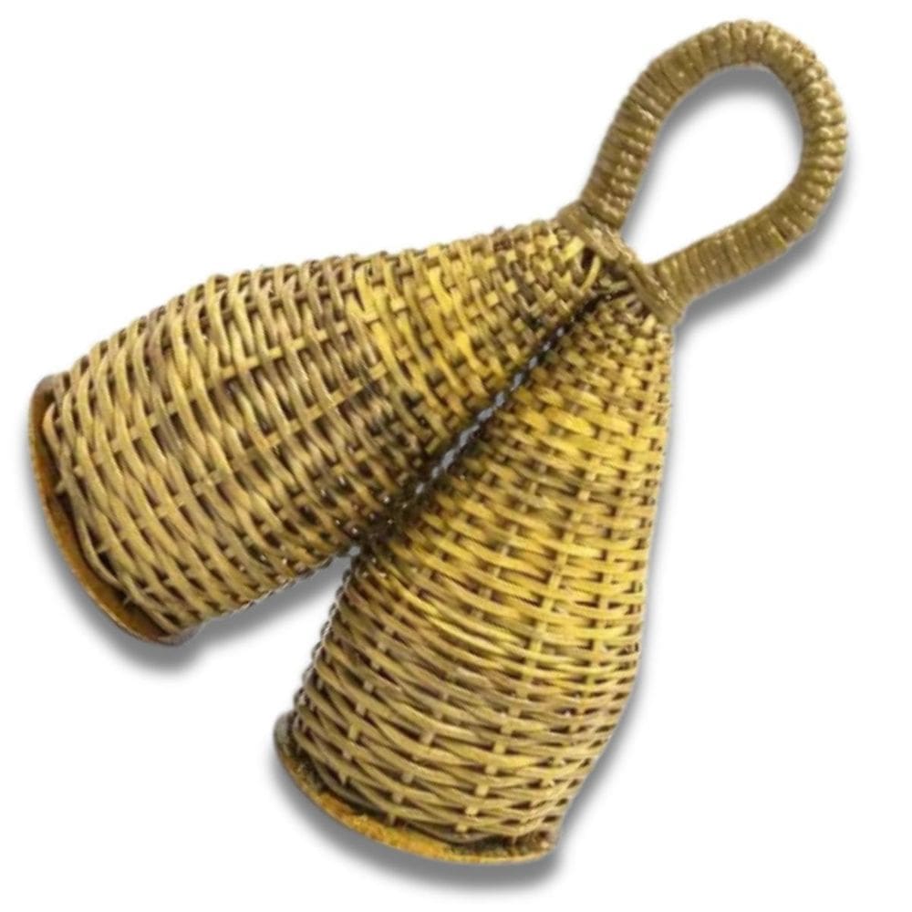 Caxixi Africano Duplo Médio Percussivo Cipó Torelli Tcx08