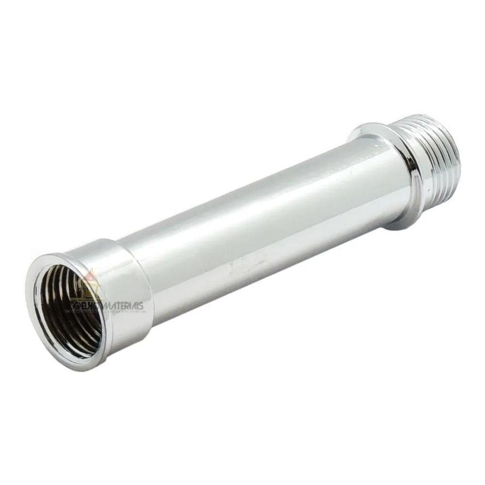 2X Extensão Aumento Prolongador Chuveiro Longa 1/2 10Cm