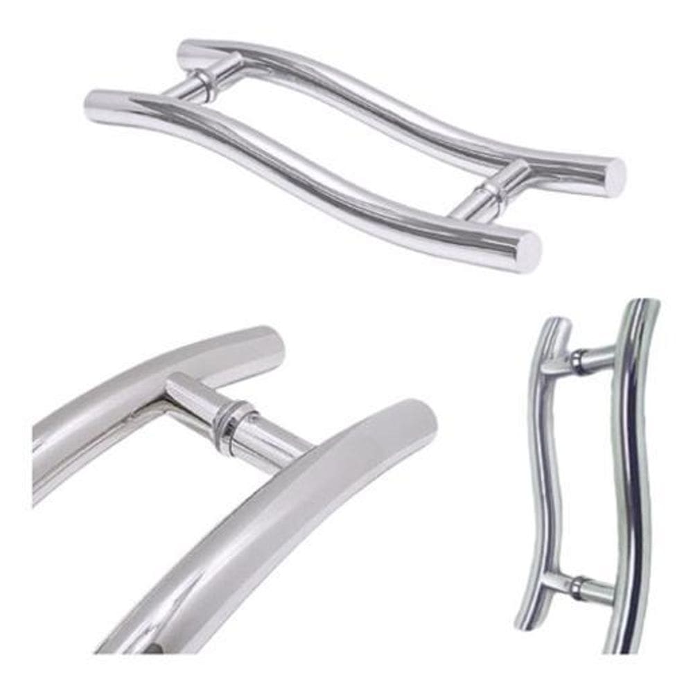 Puxador S Em Aço Inox De 45Cm