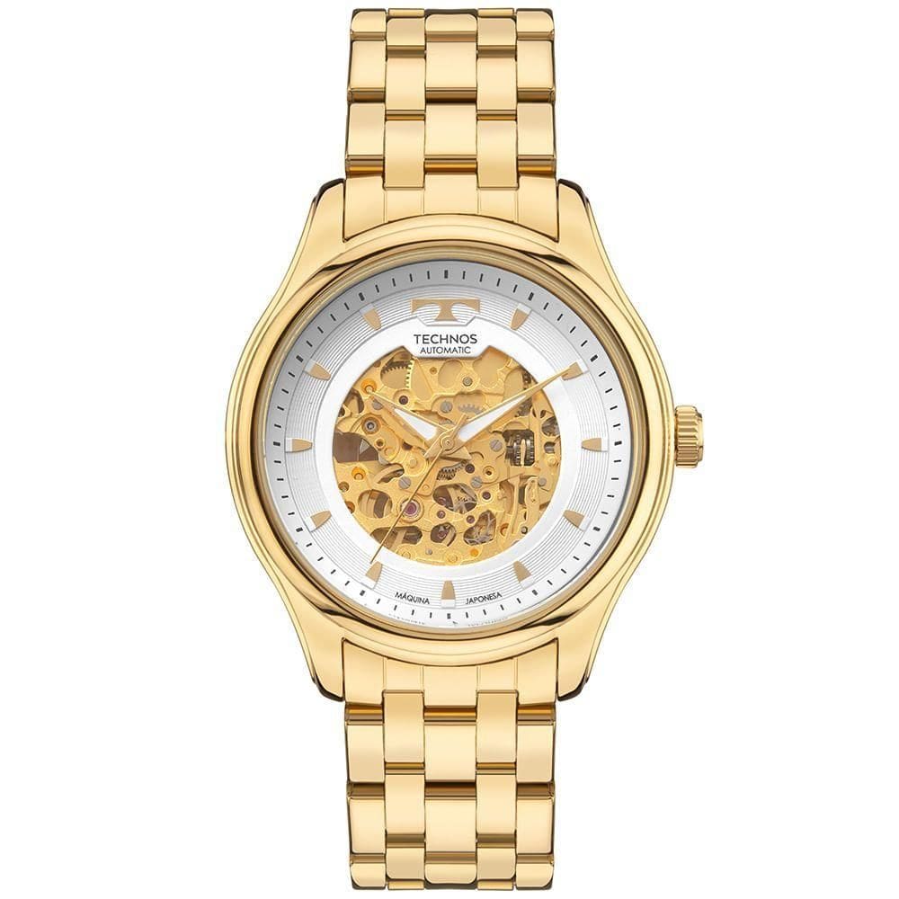 Relógio Technos Masculino Automatico Dourado - 8n24ar-1k
