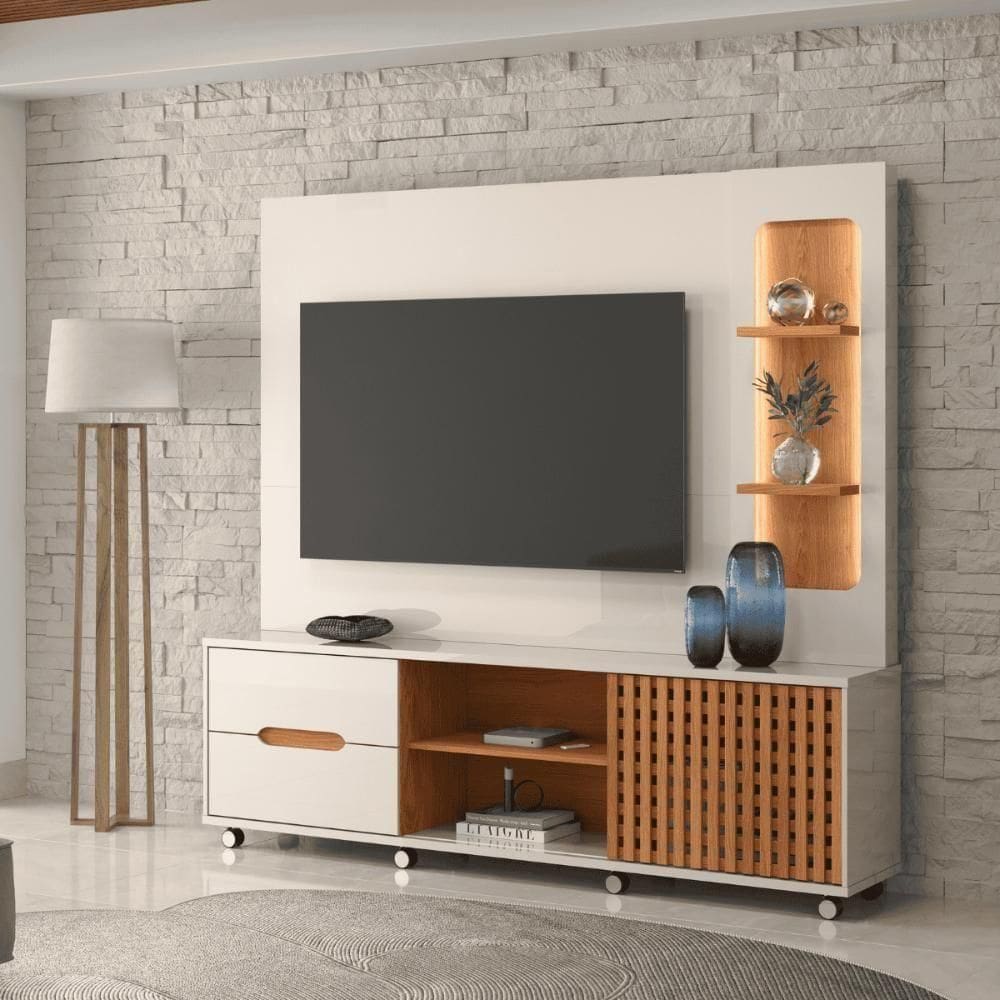 Painel Balcao Hanoi Off White New-jequitiba