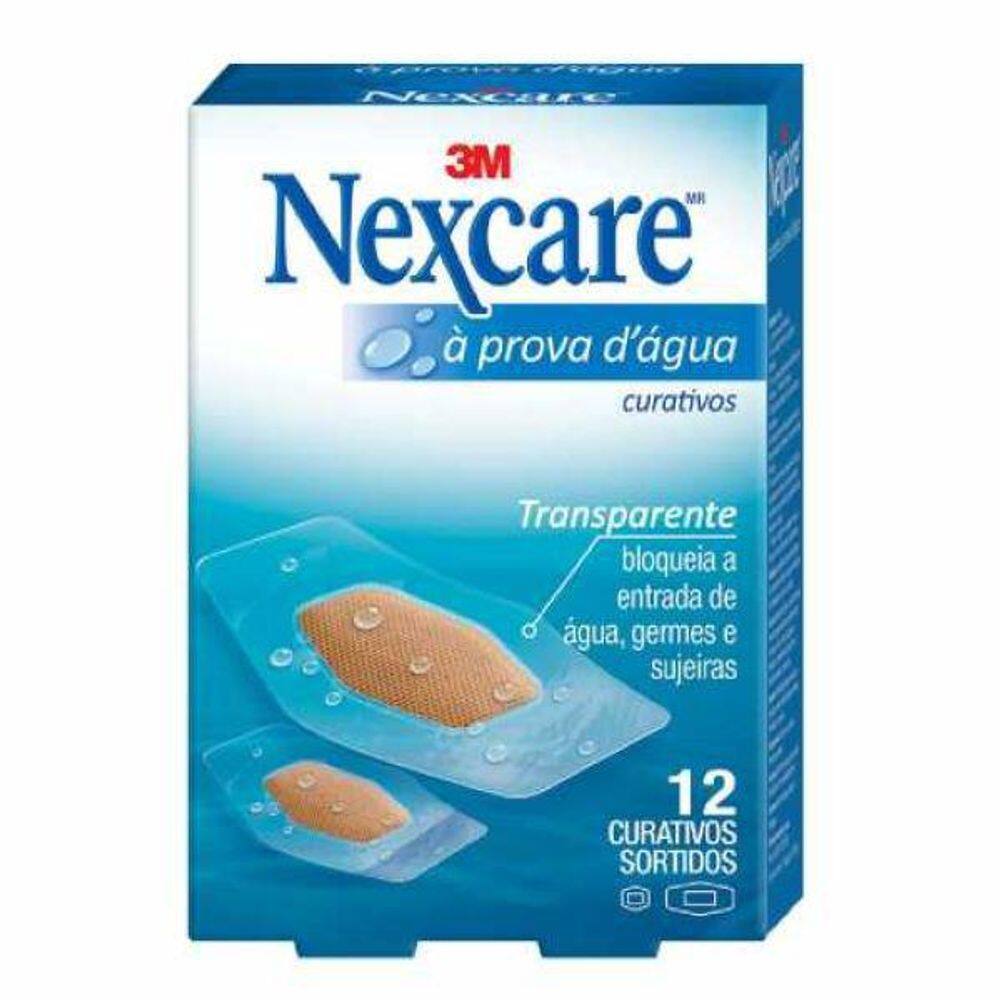 Curativos Nexcare À Prova D`Água 12 Unidades
