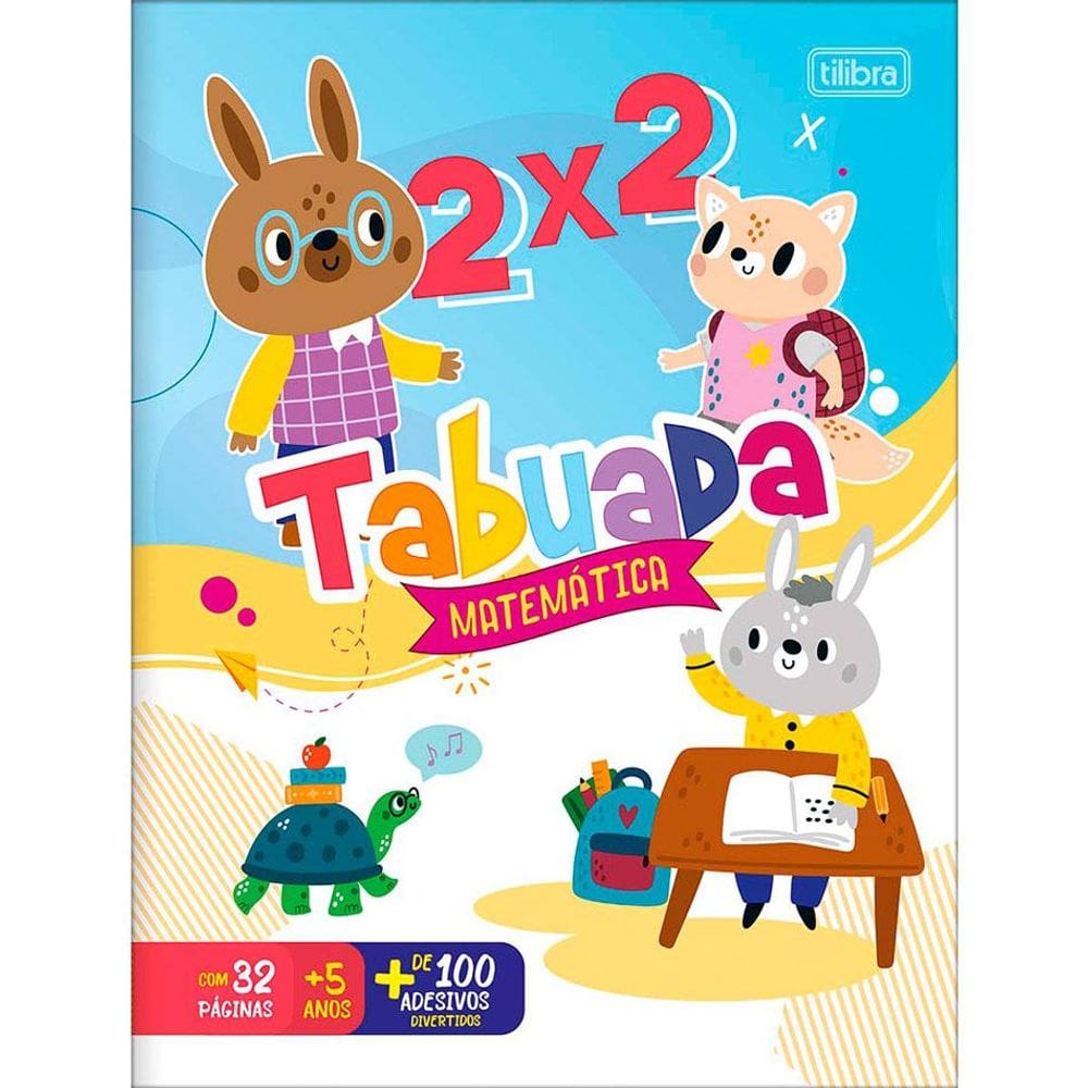 Caderno de atividades Matemática Tabuada com 16 fls Tilibra