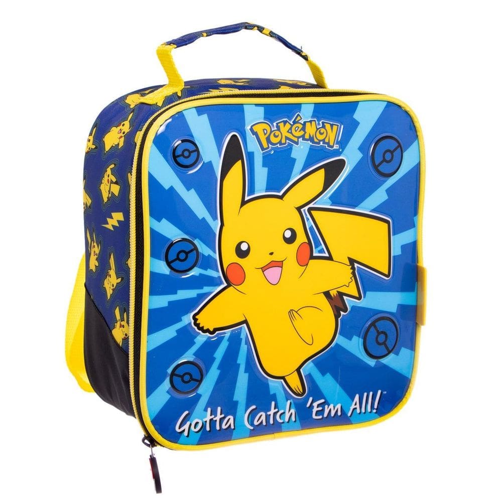 Lancheira Infantil Pokémon Bolsa Térmica Escolar Pikachu