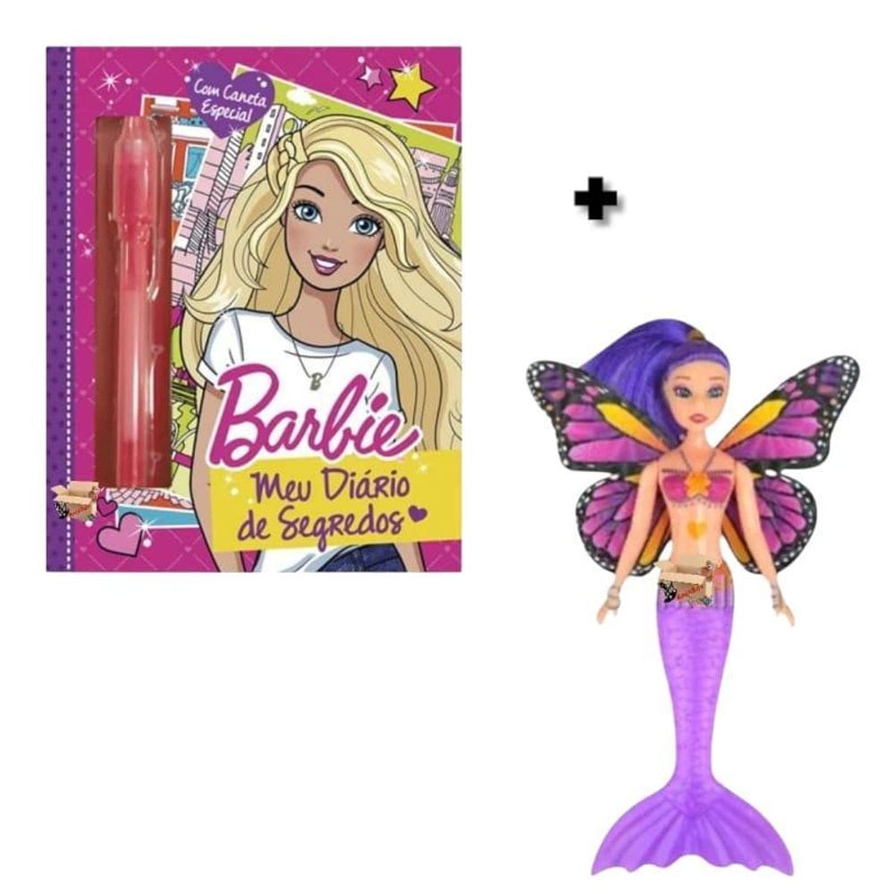 Kit Livro Meu Diário Mágico Com Caneta Especial + Boneca