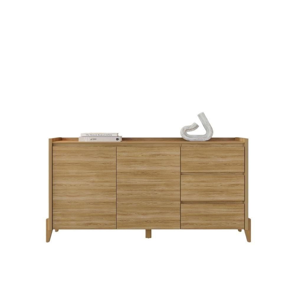 Aparador Buffet Para Sala 3 Gavetas Cadiz Hannover