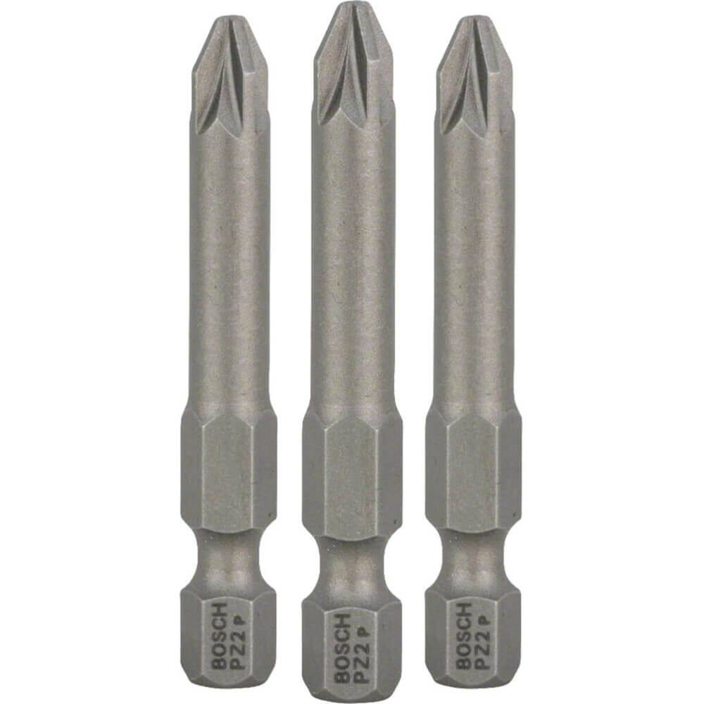 Jogo de Pontas Extra Hard PZ2 3 Peças - 2607001577 - BOSCH