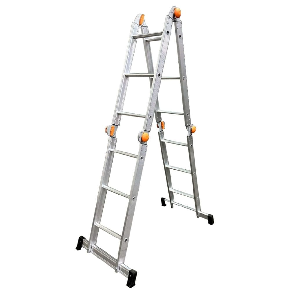 Escada de Alumínio Multiuso Articulada com Degraus Antiderrapantes 4X4 - AGATA