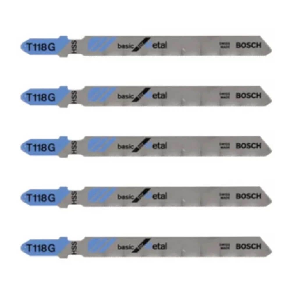 Jogo de Serras Tico Tico T 118 G para Metal 5 Peças - 2608668144 - BOSCH
