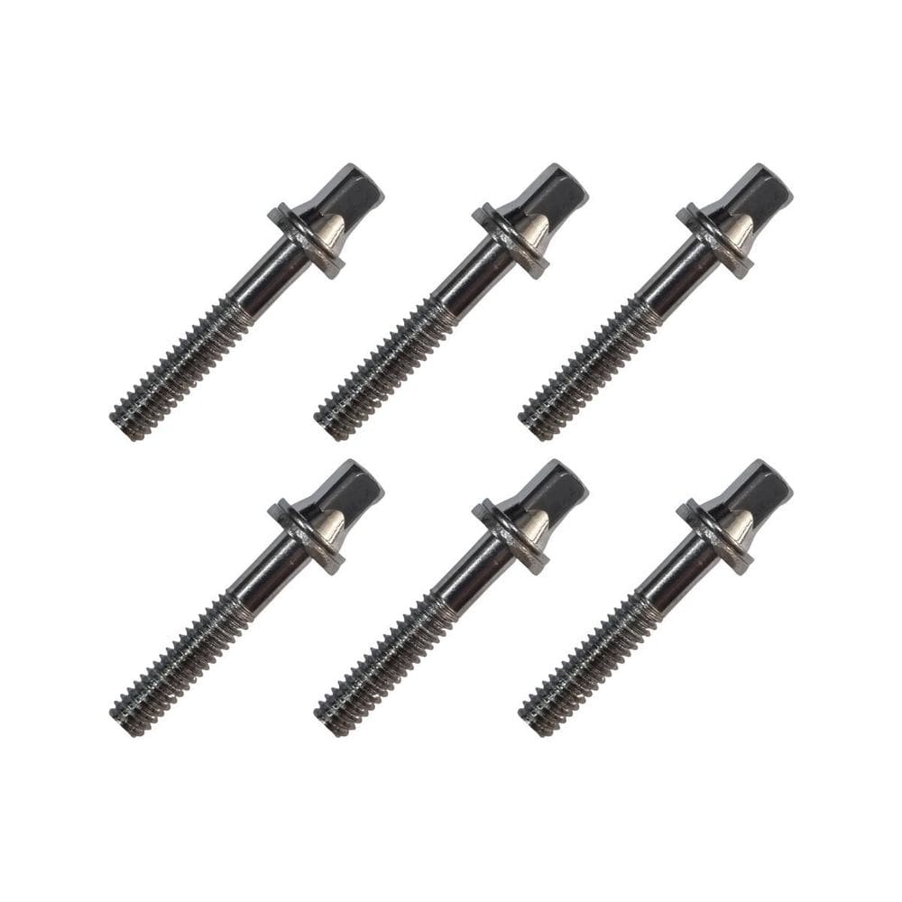 Kit 6 Parafuso Afinação De Bateria 30Mm X 5Mm 7/32 Cromado