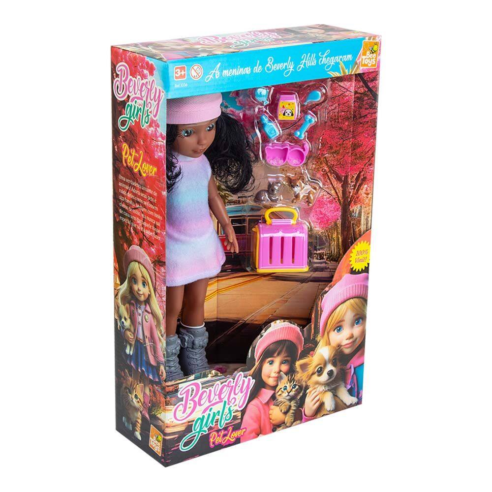 Boneca Beverly Girls Negra BeeToys | Casas Bahia
