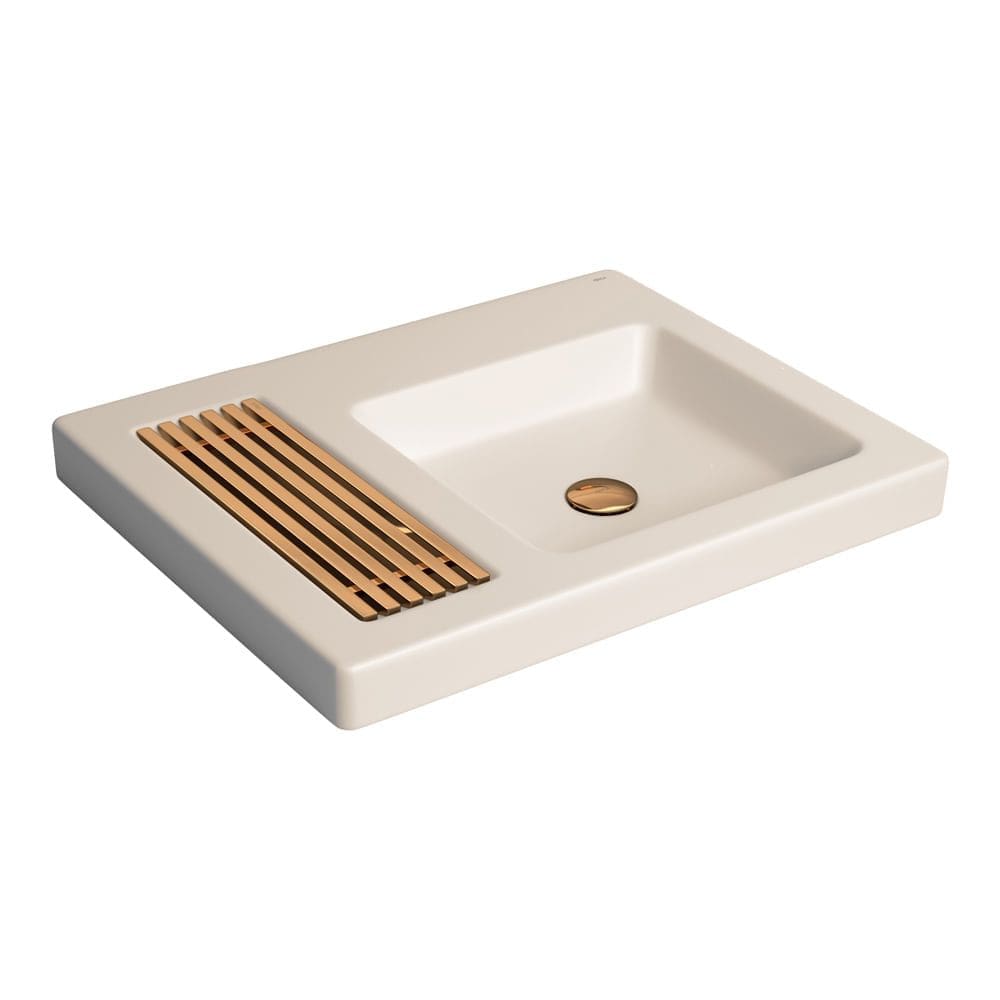 Cuba de Sobrepor Lavatório Retangular 60,5X47,5cm Vanilla - L.131.40