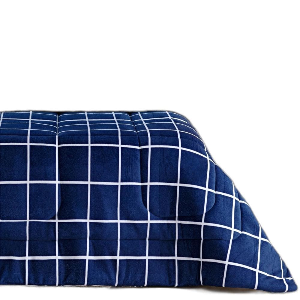 Cobertor Grosso Cobredrom Xadrez Tamanho Super King Fofinha