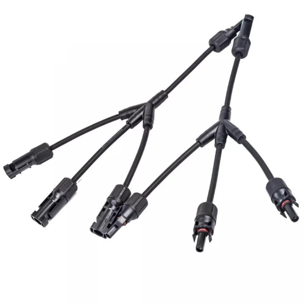Conector Mc4 3 Vias 3X1 Painel Energia Solar Tipo Y Cabo