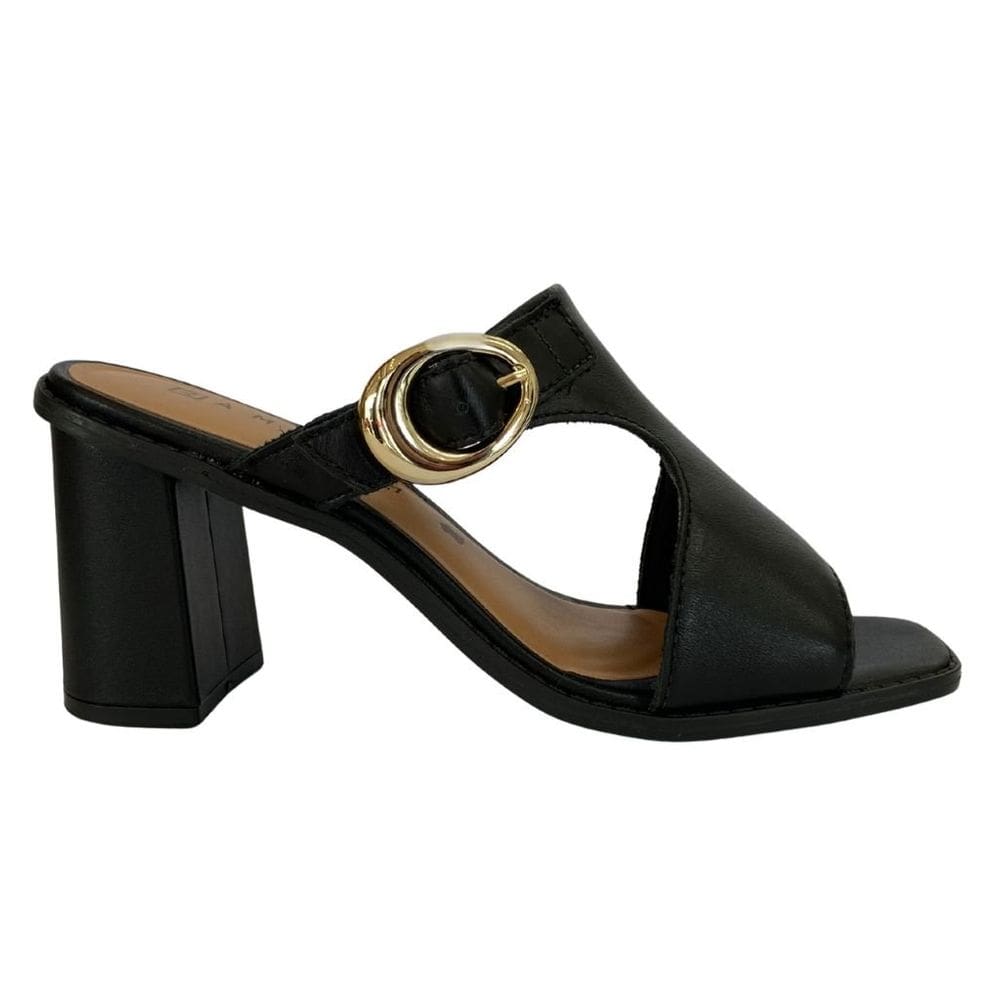 Tamanco Ramarim 2550202 Feminino Preto saltinho casual
