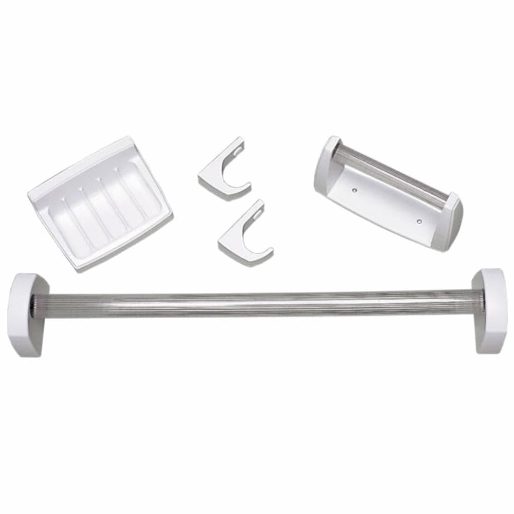 Kit Acessórios para Banheiro 5 Peças Branco - KB2 - ASTRA