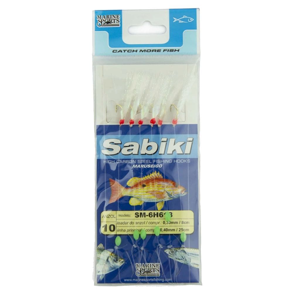 Isca Sabiki com 6 Anzol N°10 - 0009063 - ARTPESCA