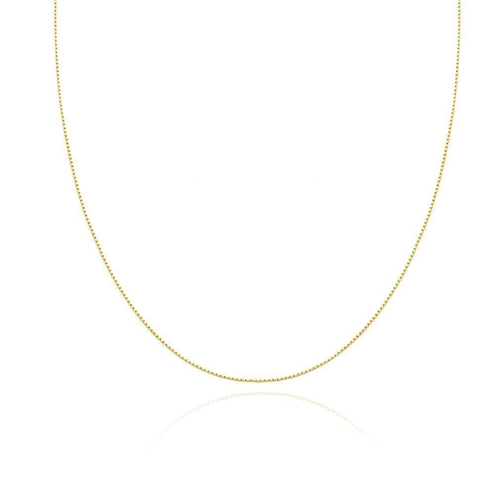 Corrente 45 Cm Veneziana Fina Em Ouro 18K
