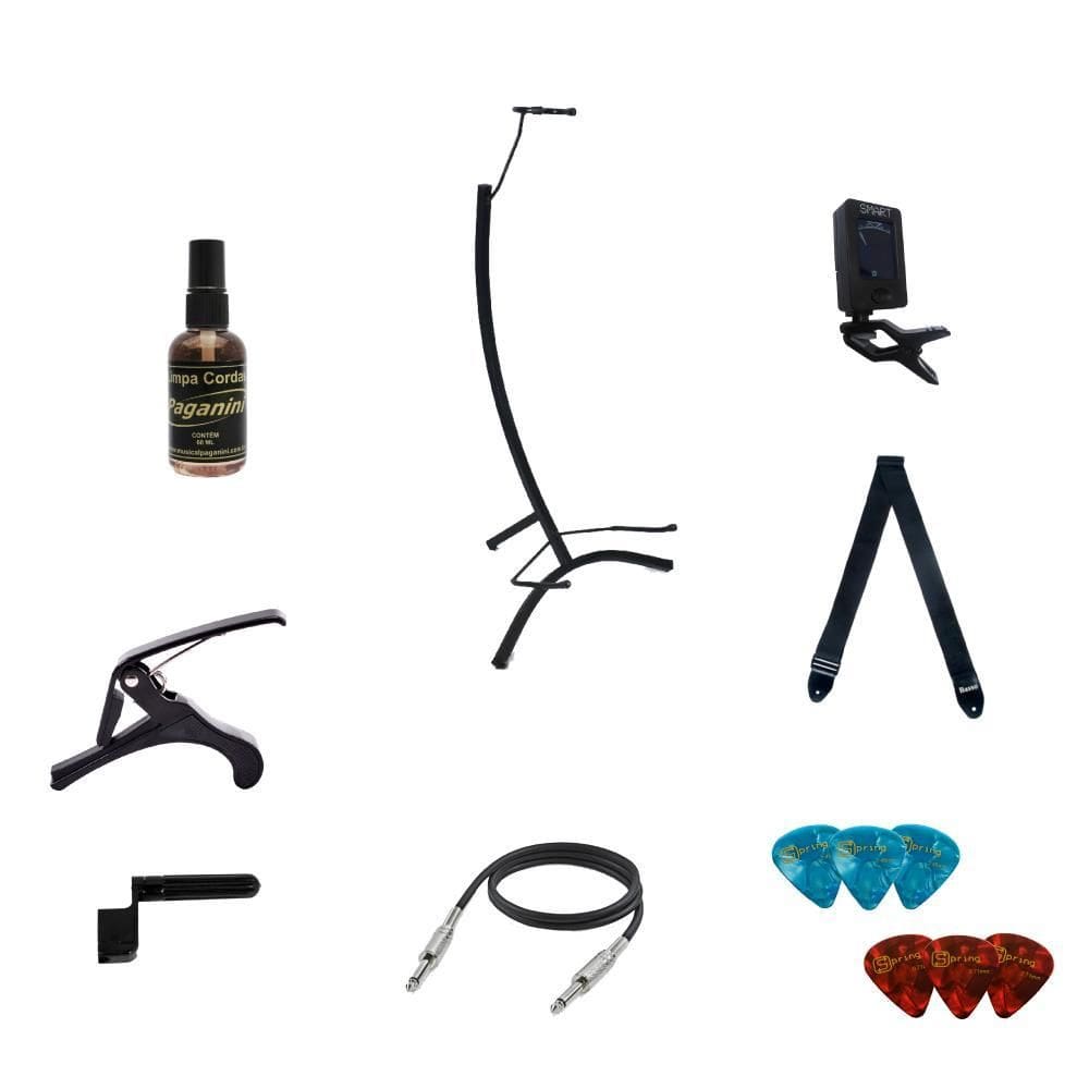 Kit Acessórios Para Instrumentos De Cordas Kit C/8 Itens