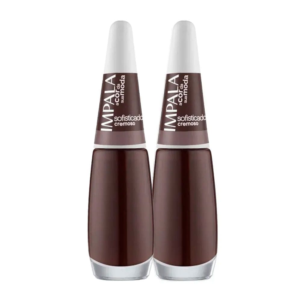 Kit 2 Esmalte Impala A Cor da Sua Moda Cremoso Cor Sofisticado 7,5ml