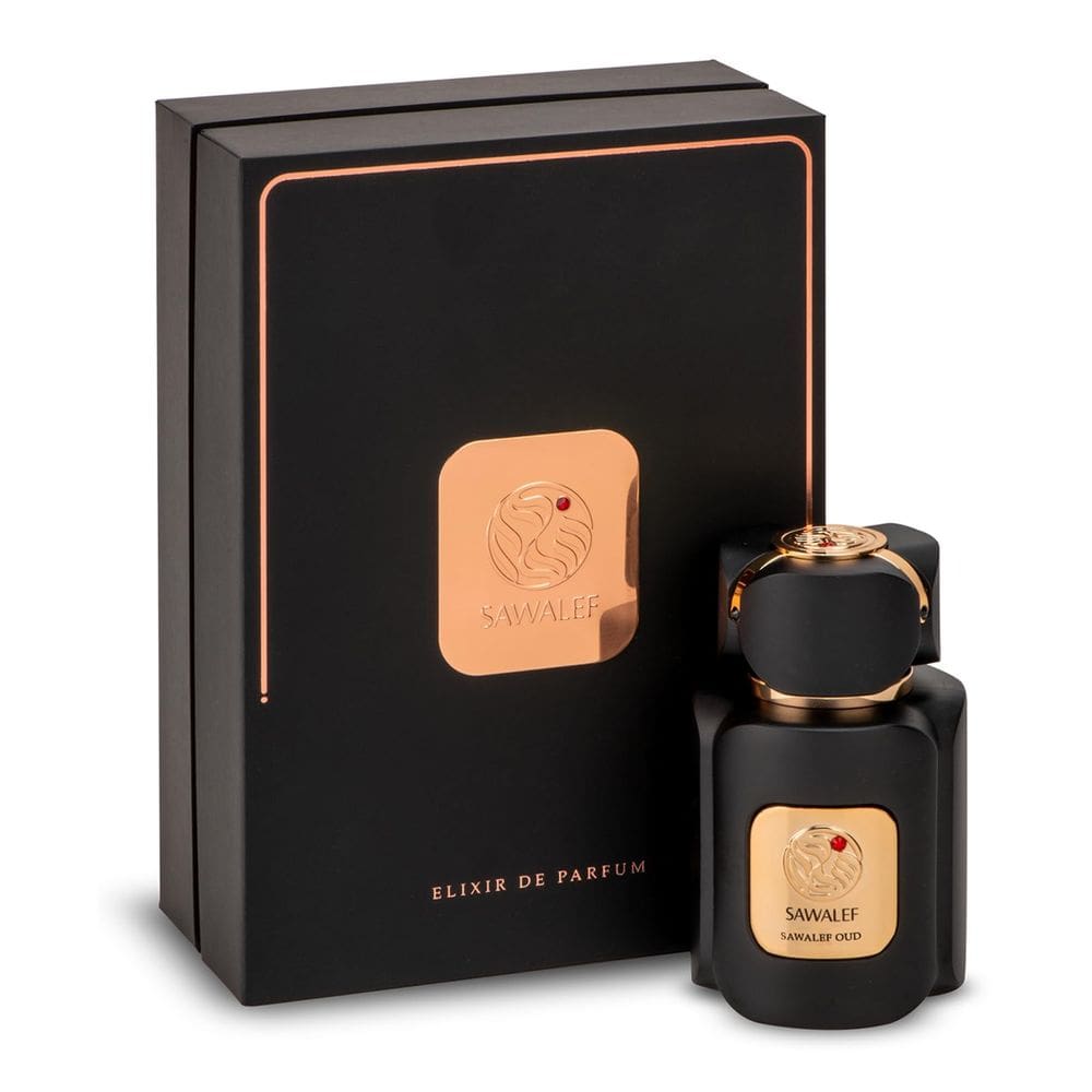 Spray corporal Swiss Arabian Sawalef Sawalef Oud 80mL para mulheres