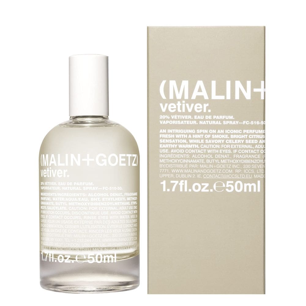 Perfume Malin + Goetz Vetiver Eau de Parfum 50ml para homens e mulheres