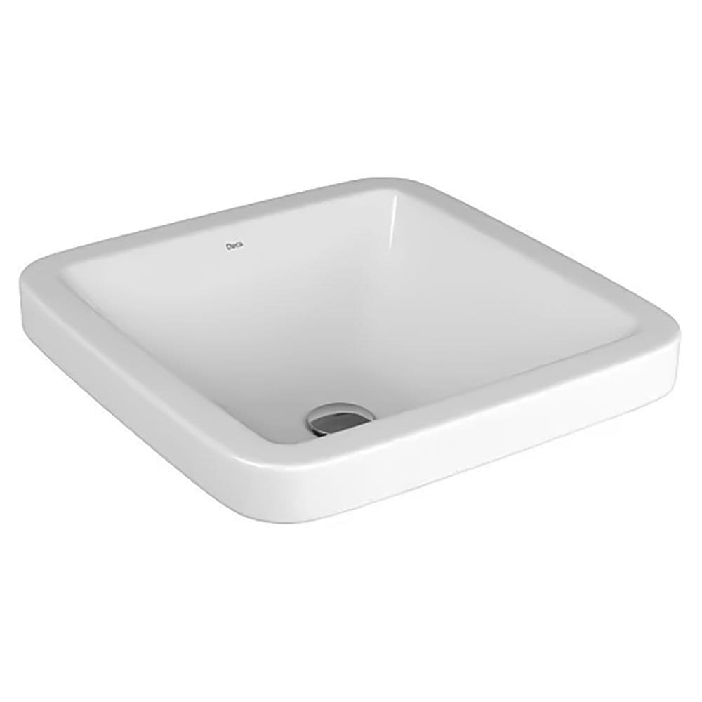 Cuba de Sobrepor Lavatório Quadrada 44X44cm Branco - L.1056.17