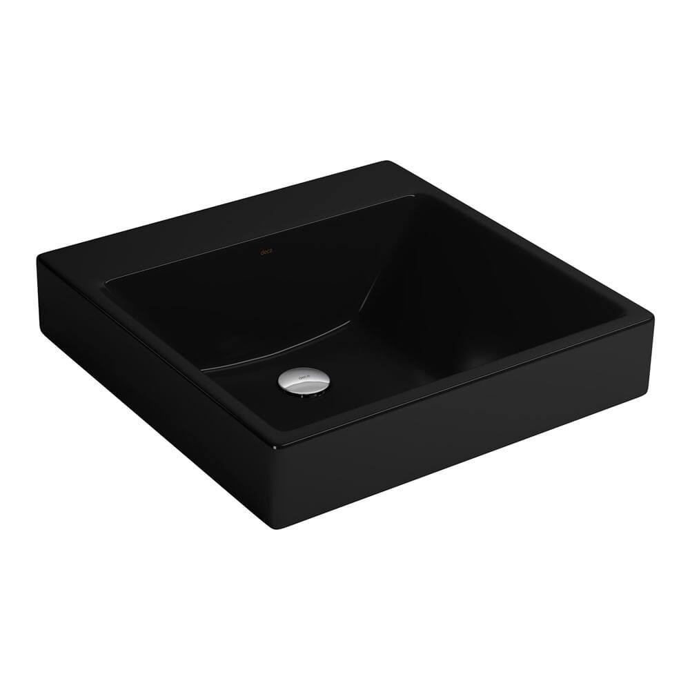 Lavatório Quadrado com Mesa 51X51cm Ébano - L.98.95